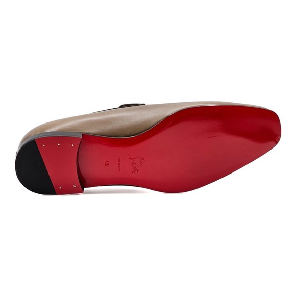 Christian Louboutin Velvet Dandelion Loafers Brown - Picture 4 of 7